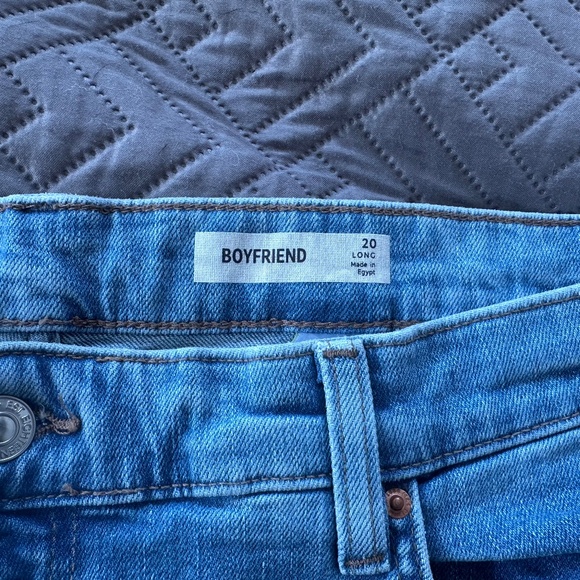 M&S light blue distressed boyfriend jeans — relaxed fit, casual staple. - Picture 4 of 4